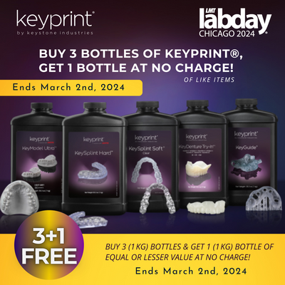 LMT LABDAY Special- BUY 3 GET 1 FREE Keyprint® 3D Printing Resins