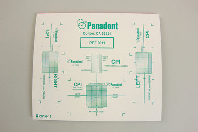 Panadent API/CPI Graph Papers (set of 20) Panadent Articulating System by Panadent- Unique Dental Supply Inc.