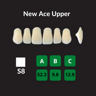 Yamahachi New Ace Teeth Shade C3 Crown New Ace Teeth by Yamahachi- Unique Dental Supply Inc.