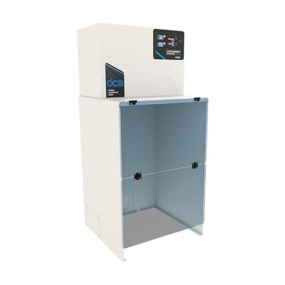 QUATRO - DCS 3D Printing/Alcohol Cleaning, TALL Containment Cabinet Dust Collectors CAD/CAM by Quatro- Unique Dental Supply Inc.