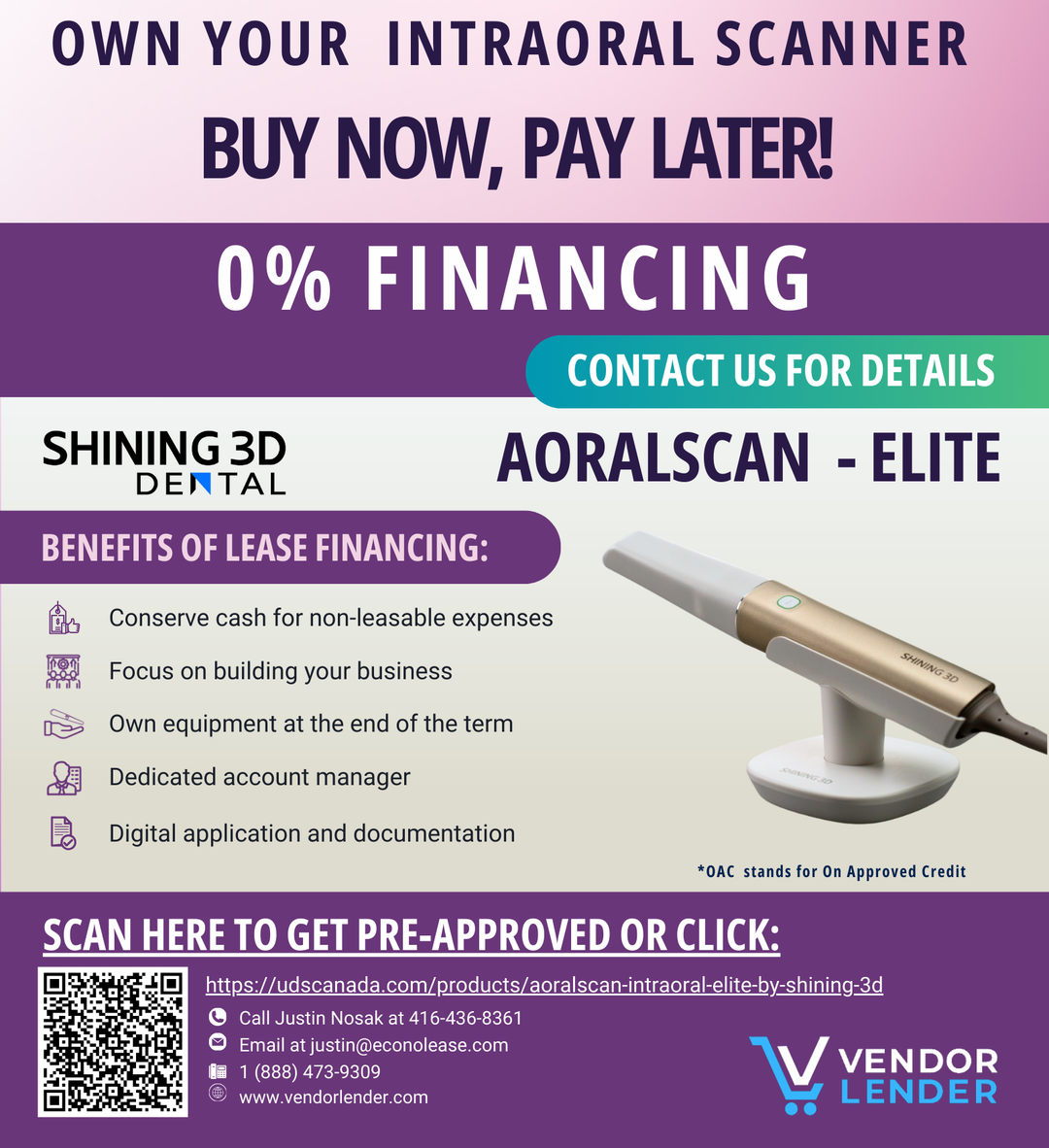 Aoralscan Elite Wired IPG - Intraoral Photogrammetry Scanner with