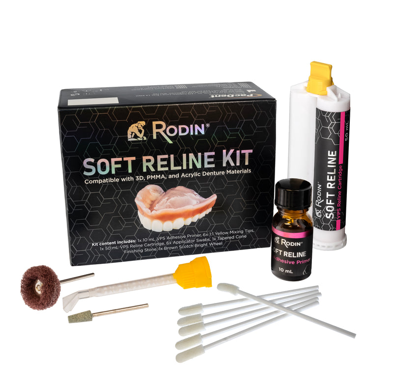 Rodin® Soft Reline Soft Reline Kit 3D Printing by Pac-Dent- Unique Dental Supply Inc.