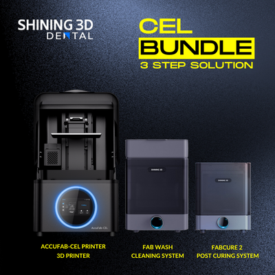 CEL Bundle - 3 Step Solution 3D Printer by Shining 3D- Unique Dental Supply Inc.