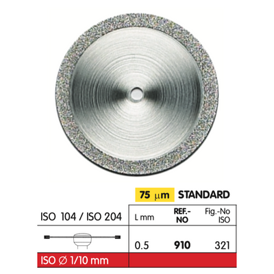 910 Dia-Tessin Diamond Discs HP - Double-Sided Diamond Burs (HP) by Vanetti- Unique Dental Supply Inc.