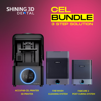 CEL Bundle - 3 Step Solution 3D Printer by Shining 3D- Unique Dental Supply Inc.