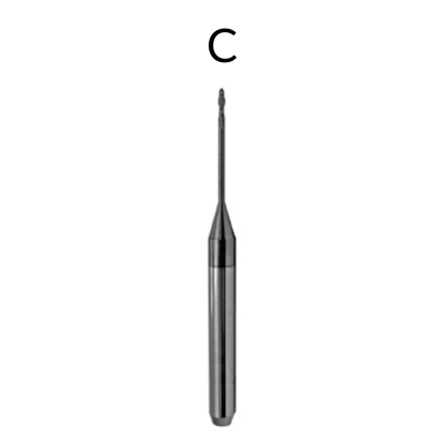 Carbide Milling Bur (DLC)  Compatible with Roland®  by Unique Dental Supply Inc.- Unique Dental Supply Inc.