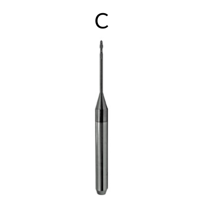 Carbide Milling Bur (DLC)  Compatible with Roland®  by Meta Dental- Unique Dental Supply Inc.