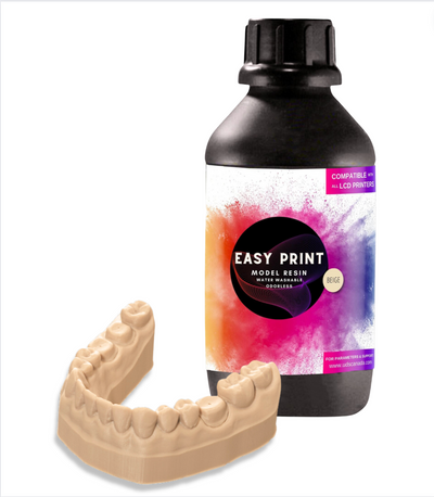 EasyPrint® Model Resin (Beige Opaque) 1000g Disposable Accessories by Medisco Group- Unique Dental Supply Inc.