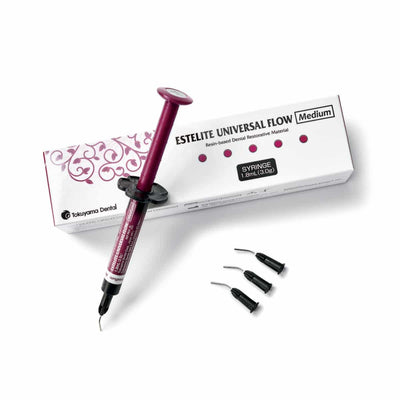 Tokuyama - Estelite Universal Flow Medium Flow Syringe 3g (1.8mL) + 10 tips Composites and Restorative Products by TOKUYAMA- Unique Dental Supply Inc.