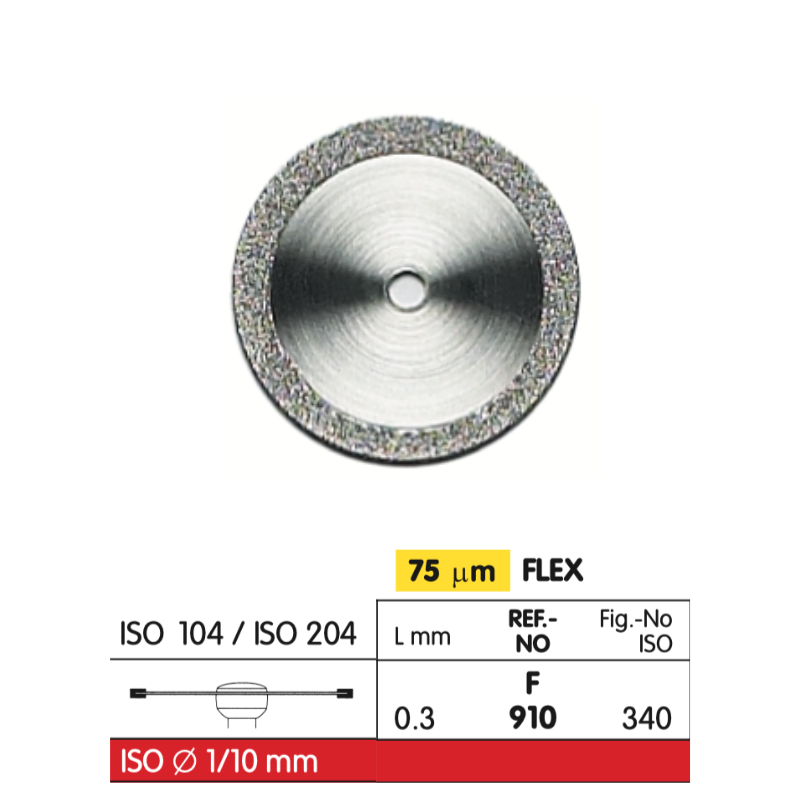 910 Dia-Tessin Diamond Discs HP - Double-Sided Diamond Burs (HP) by Vanetti- Unique Dental Supply Inc.