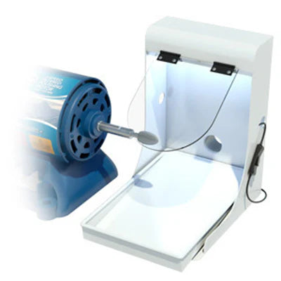 SplashGuard LED with Protective Face Shield -Air Atachment For Lathe Item 