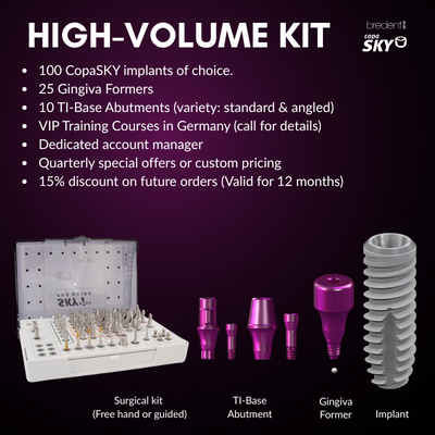 Bredent High-Volume Kit – "Elite Partner” Implants by Bredent- Unique Dental Supply Inc.