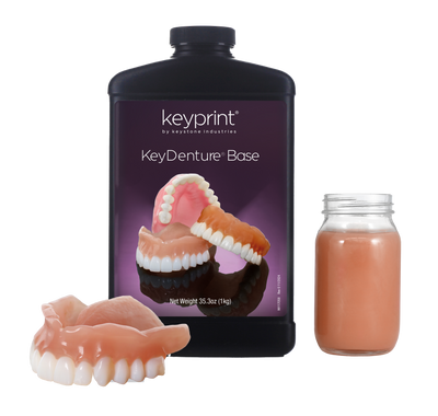 KeyDenture® Base (1kg) by KeyPrint 3D Printing by Keyprint- Unique Dental Supply Inc.