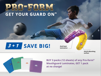 PRO-FORM Sport Mouthguard Round 12/Pkg Vacuum Forming by Keystone- Unique Dental Supply Inc.