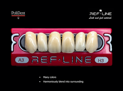 Polident Ref-Line Artificial Teeth Shade C3 Artificial Acrylic Resin Teeth by Polident- Unique Dental Supply Inc.