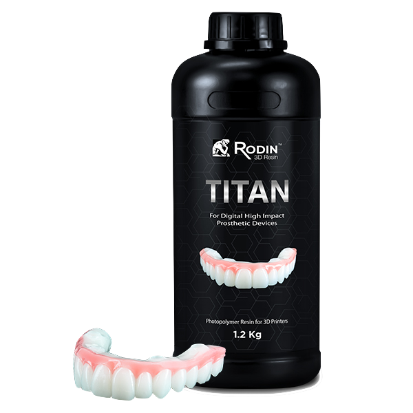 Rodin® Titan Ceramic Nanohybrid 3D Resin 1.2 kg 3D Printing by Pac-Dent- Unique Dental Supply Inc.