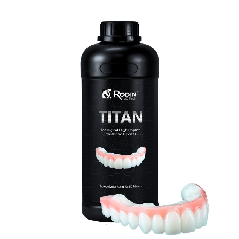 Rodin® Titan Ceramic Nanohybrid 3D Resin 600 g 3D Printing by Pac-Dent- Unique Dental Supply Inc.