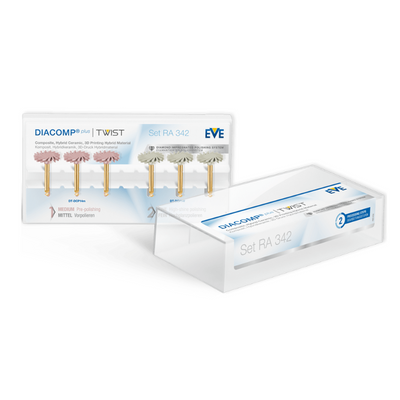 DIACOMP® PLUS RA - Set RA 342 Composite / Amalgam / Gold Polishers by EVE- Unique Dental Supply Inc.