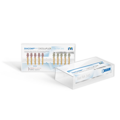 DIACOMP® PLUS RA - Set RA 345 Composite / Amalgam / Gold Polishers by EVE- Unique Dental Supply Inc.