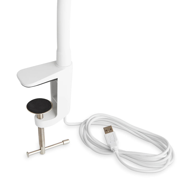 UberLight™ 3100TL Flex Led Task Light, USB with Clamp, White by Reliable Magnifiers & Microscopes by Reliable- Unique Dental Supply Inc.