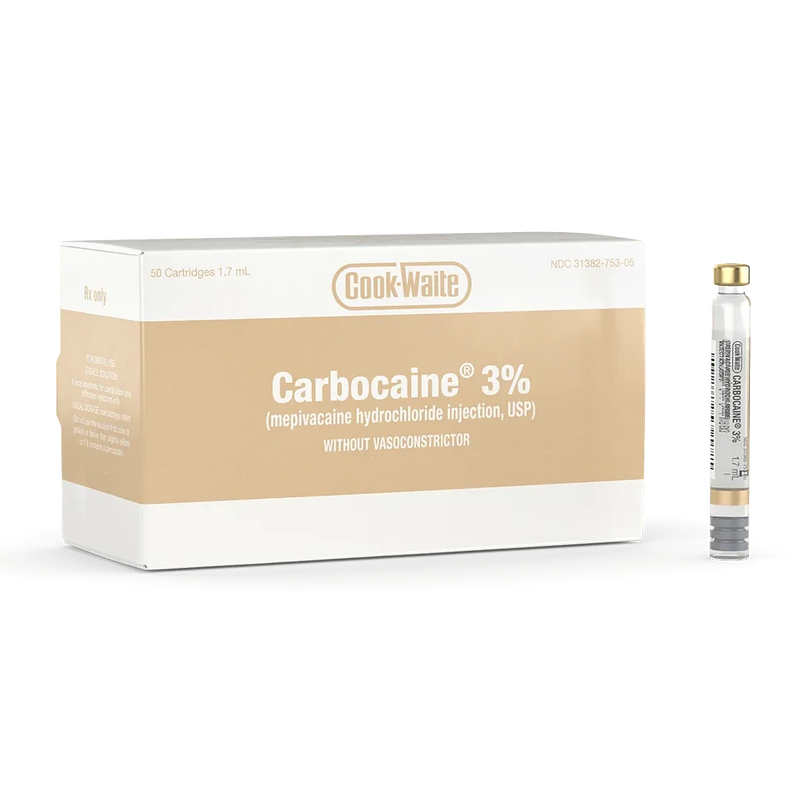 Carbocaine® 3% HCL Plain Box/50