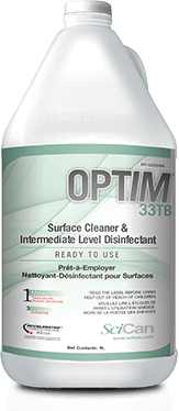 OPTIM® 33TB Surface Cleaner and Disinfectant by SCiCAN Disinfectants by SCiCAN- Unique Dental Supply Inc.