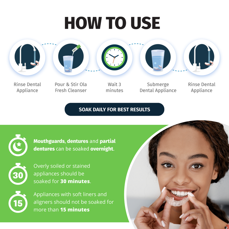 TCS fresh - Concentrated Dental Appliance Cleaner Dental Appliance Cleaner by TCS- Unique Dental Supply Inc.
