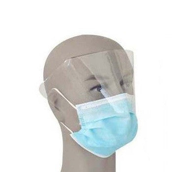Face Mask x/Plastic Shield Personal Protection by Plasdent- Unique Dental Supply Inc.