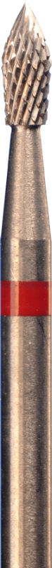 Carbide Burs,Medium (Criss-Cross-Red) (Ea.) (Special Item) Carbide Burs (HP) by Freza- Unique Dental Supply Inc.