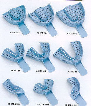 Excellent - II  Disposable Impression Trays 12/Box Impression Trays by Plasdent- Unique Dental Supply Inc.
