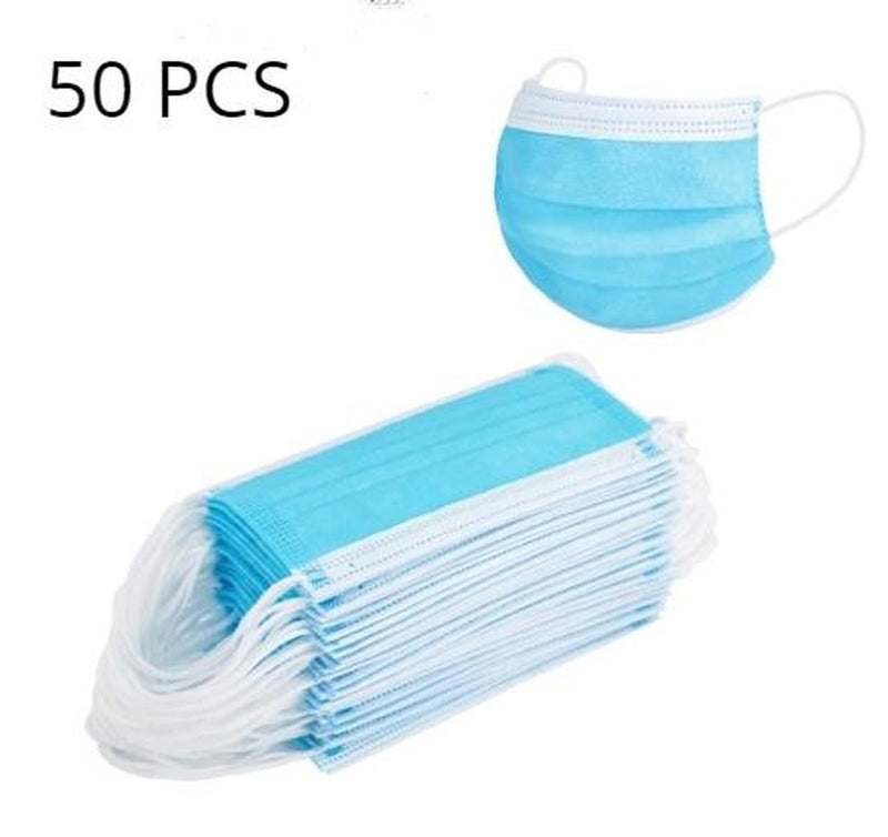 Kids Pediatric Disposable Mask  - Blue /White Made in CANADA / Box of 50pcs Masks by Modern Air Filter Corporation- Unique Dental Supply Inc.
