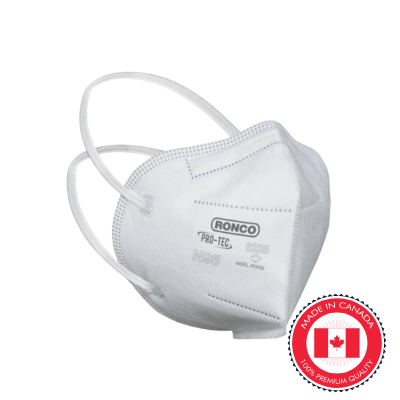 PRO-TEC Particulate Filtering / Medical N95 Respirator, Vertical Folded 30/box Masks by Ronco- Unique Dental Supply Inc.