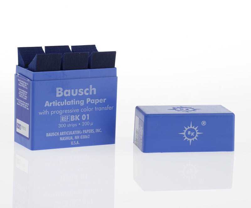 Bausch- Articulating Papers 200μ (300/pkg) Articulating Paper by BAUSCH- Unique Dental Supply Inc.