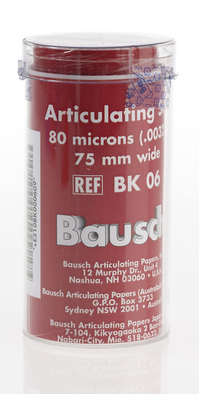 Bausch - Articulating Silk (80μ) (Special Item) Articulating Paper by BAUSCH- Unique Dental Supply Inc.