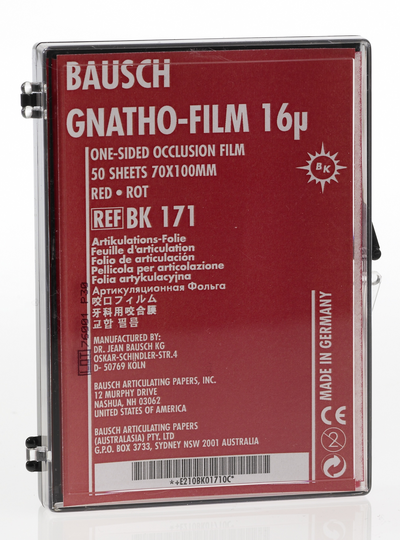 Bausch - Gnatho-Soft Film (16μ) 50/PKG (Special Item) Articulating Paper by BAUSCH- Unique Dental Supply Inc.