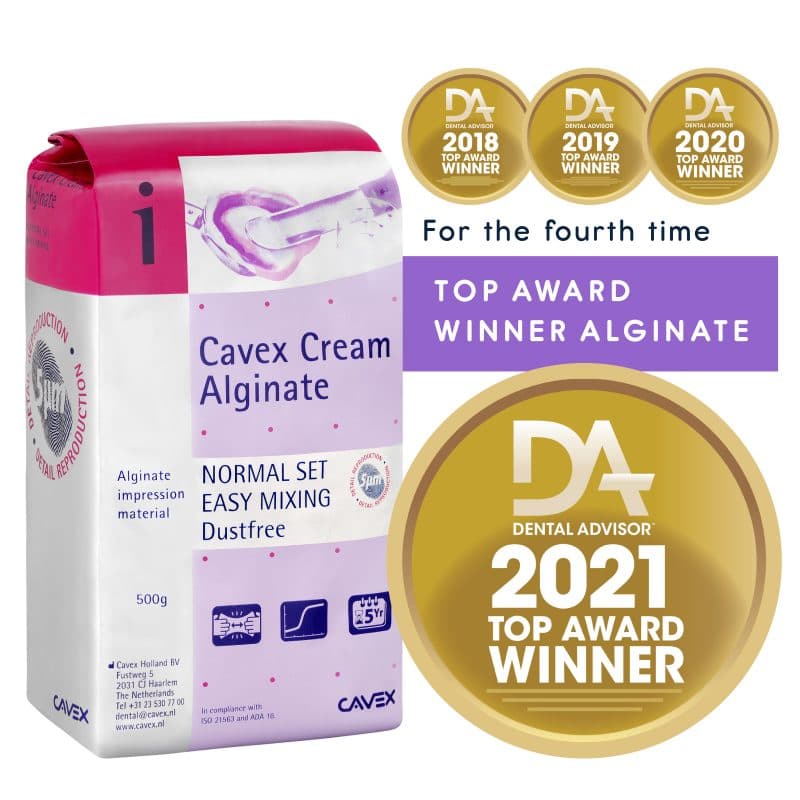 Cavex Cream Alginate - 500g/Bag Alginates by Cavex- Unique Dental Supply Inc.
