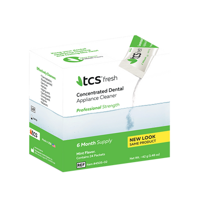 TCS fresh - Concentrated Dental Appliance Cleaner Dental Appliance Cleaner by TCS- Unique Dental Supply Inc.