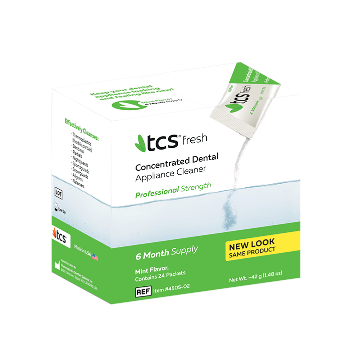 TCS fresh - Concentrated Dental Appliance Cleaner Dental Appliance Cleaner by TCS- Unique Dental Supply Inc.