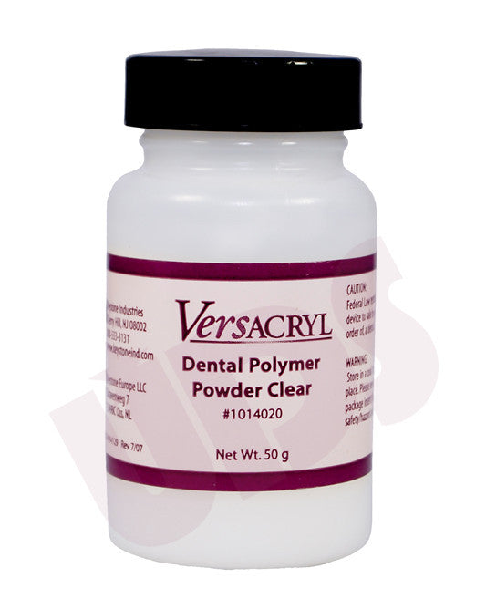 Versacryl 50g Powder Flexible & Microwave Acrylics by Keystone- Unique Dental Supply Inc.