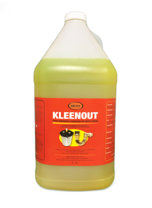 Kleenout - Citrus Deodorizer & Degreaser for Drains and Plaster Traps  by Brodi- Unique Dental Supply Inc.