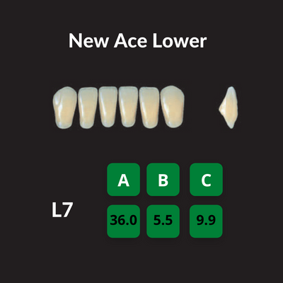 Yamahachi New Ace Teeth Shade B3 Crown New Ace Teeth by Yamahachi- Unique Dental Supply Inc.