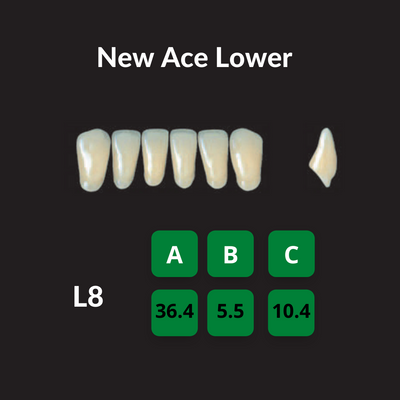 Yamahachi New Ace Teeth Shade C1 Crown New Ace Teeth by Yamahachi- Unique Dental Supply Inc.