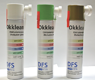 DFS- Okklean Occlusion spray Indicating Spray & Liquids by DFS- Unique Dental Supply Inc.