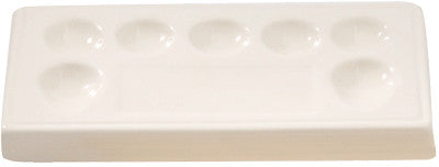 American Dental Supply-7 Well Porcelain Palette Porcelain Trays by American Dental- Unique Dental Supply Inc.