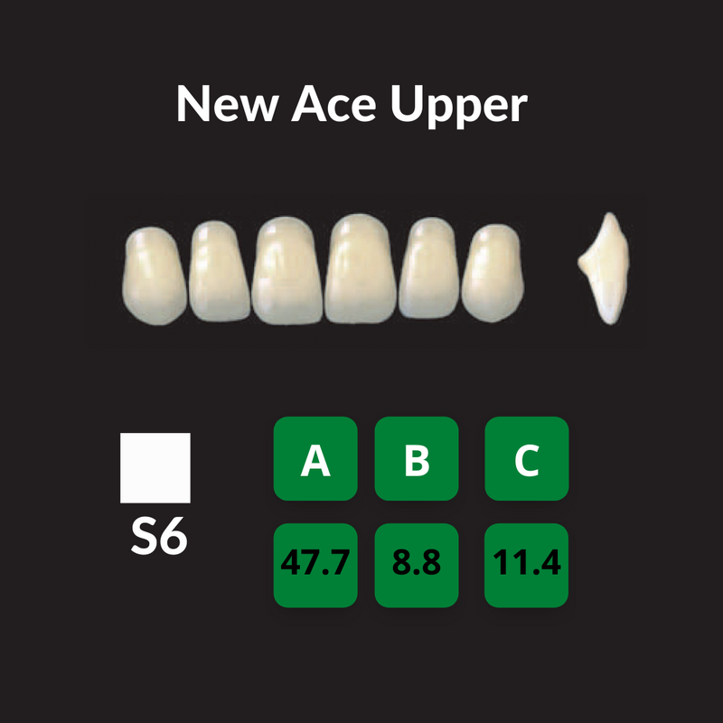 Yamahachi - New Ace Teeth Shade A1 Crown New Ace Teeth by Yamahachi- Unique Dental Supply Inc.