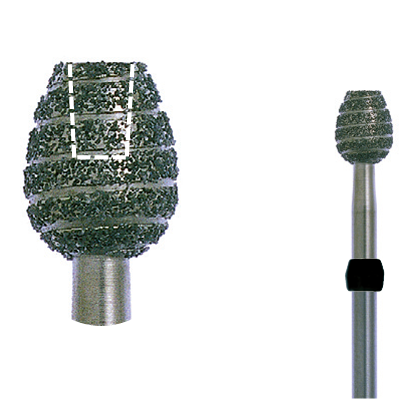 Electroplated spiral diamond finisher-extra-coarse Diamond Burs (HP) by DFS- Unique Dental Supply Inc.