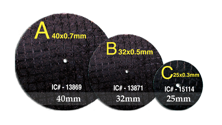 Flexible Fiber Discs - Aluminum Oxide (20/PKG) Cut-off & Separating Discs by META DENTAL- Unique Dental Supply Inc.