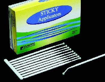 Sticky Applicators - White, 60/pkg Disposable Brushes & Applicators by Plasdent- Unique Dental Supply Inc.