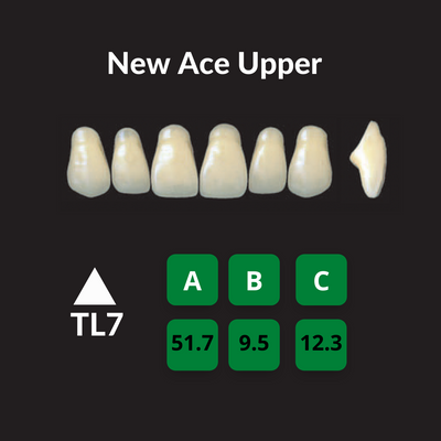 Yamahachi New Ace Teeth Shade A3.5 Crown New Ace Teeth by Yamahachi- Unique Dental Supply Inc.