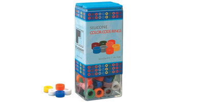 Color Code Silicone Rings Assorted (80/pack) Dental Instruments by Plasdent- Unique Dental Supply Inc.